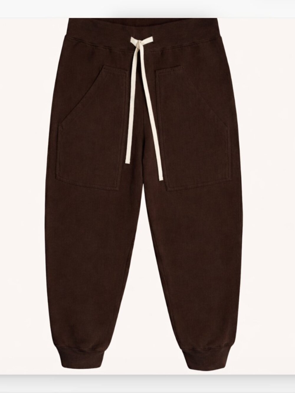 LEEN Hyde Drawstring Pant - Heavy Jersey Sweatpant Espresso Brown 0 / XS $298